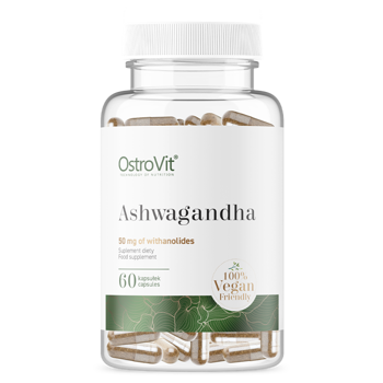 Ashwagandha vege 700 mg mega silna (60 kapsułek) -OstroVit