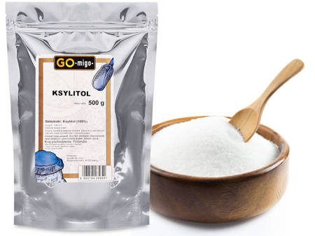 Ksylitol FIŃSKI cukier brzozowy 500 g - GOmigo
